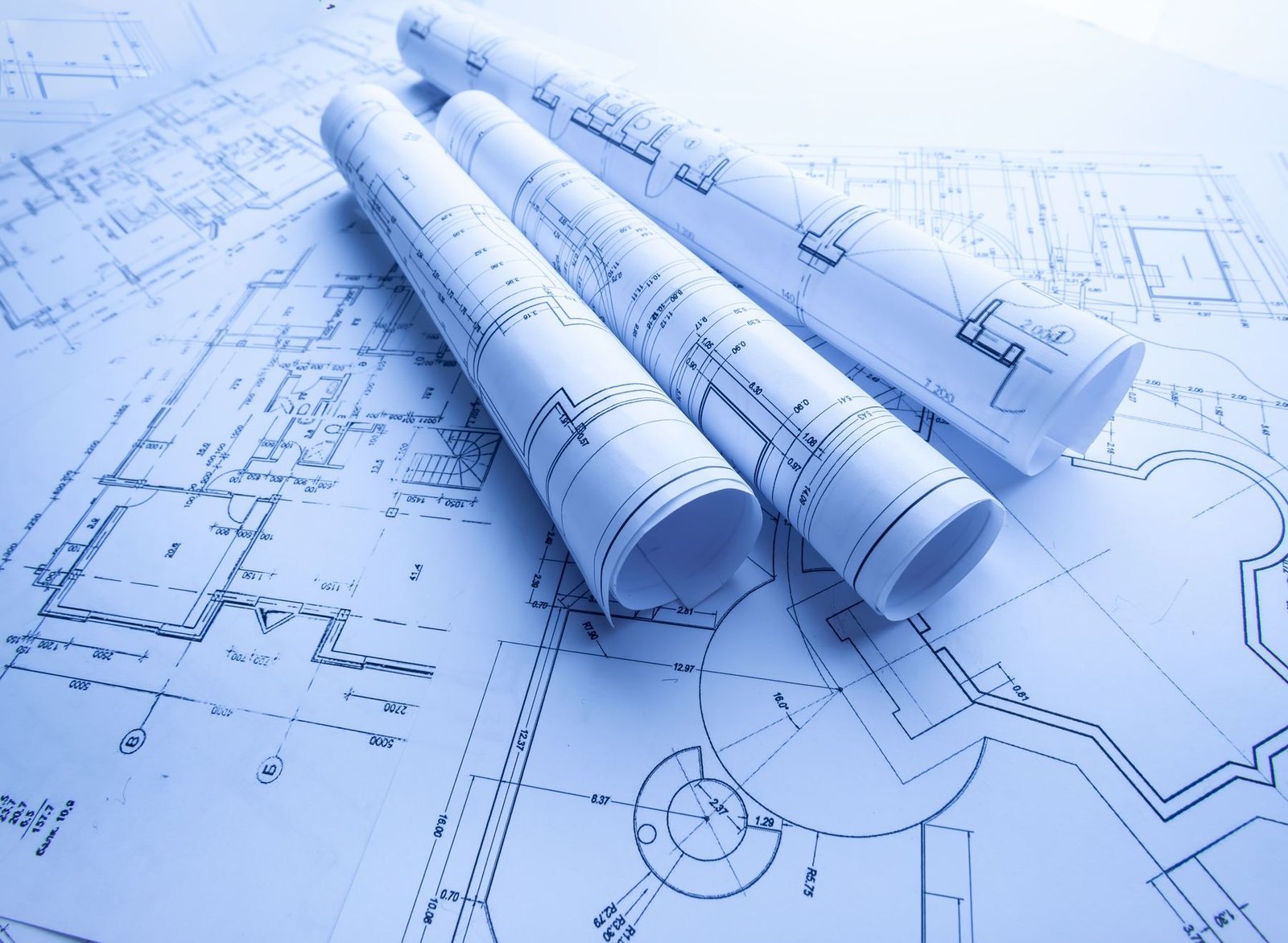 Architectural blueprint floor plan sheet