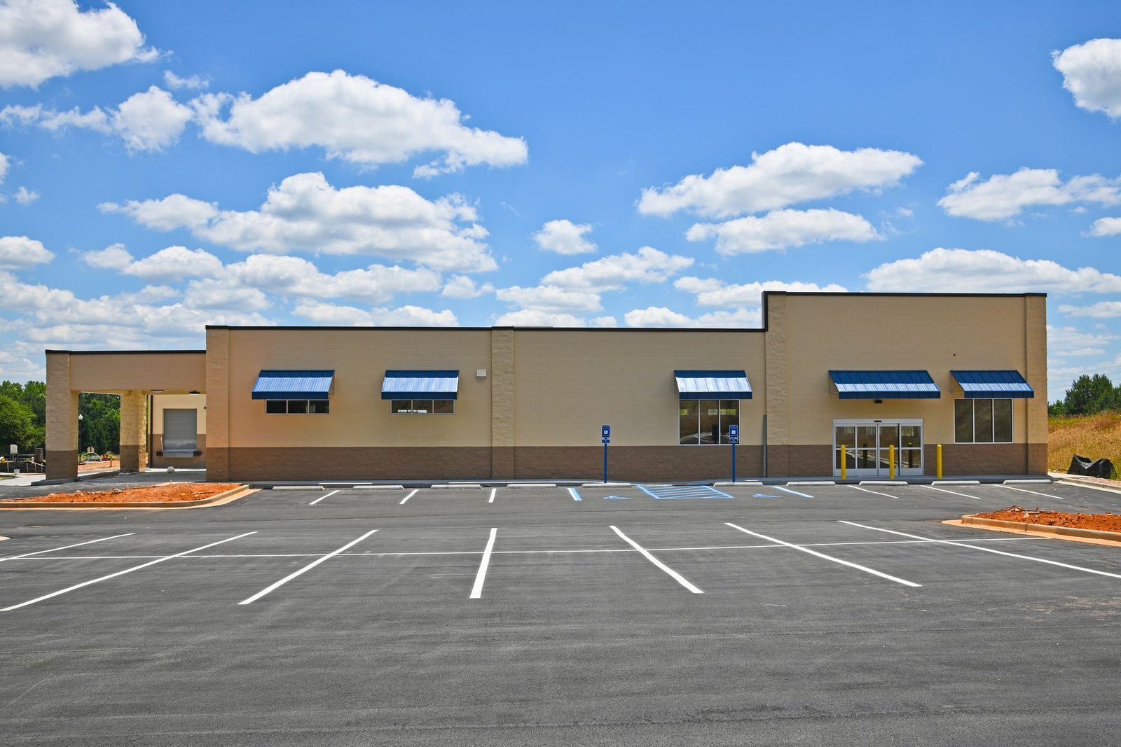 Completed multi-tenant commercial shell